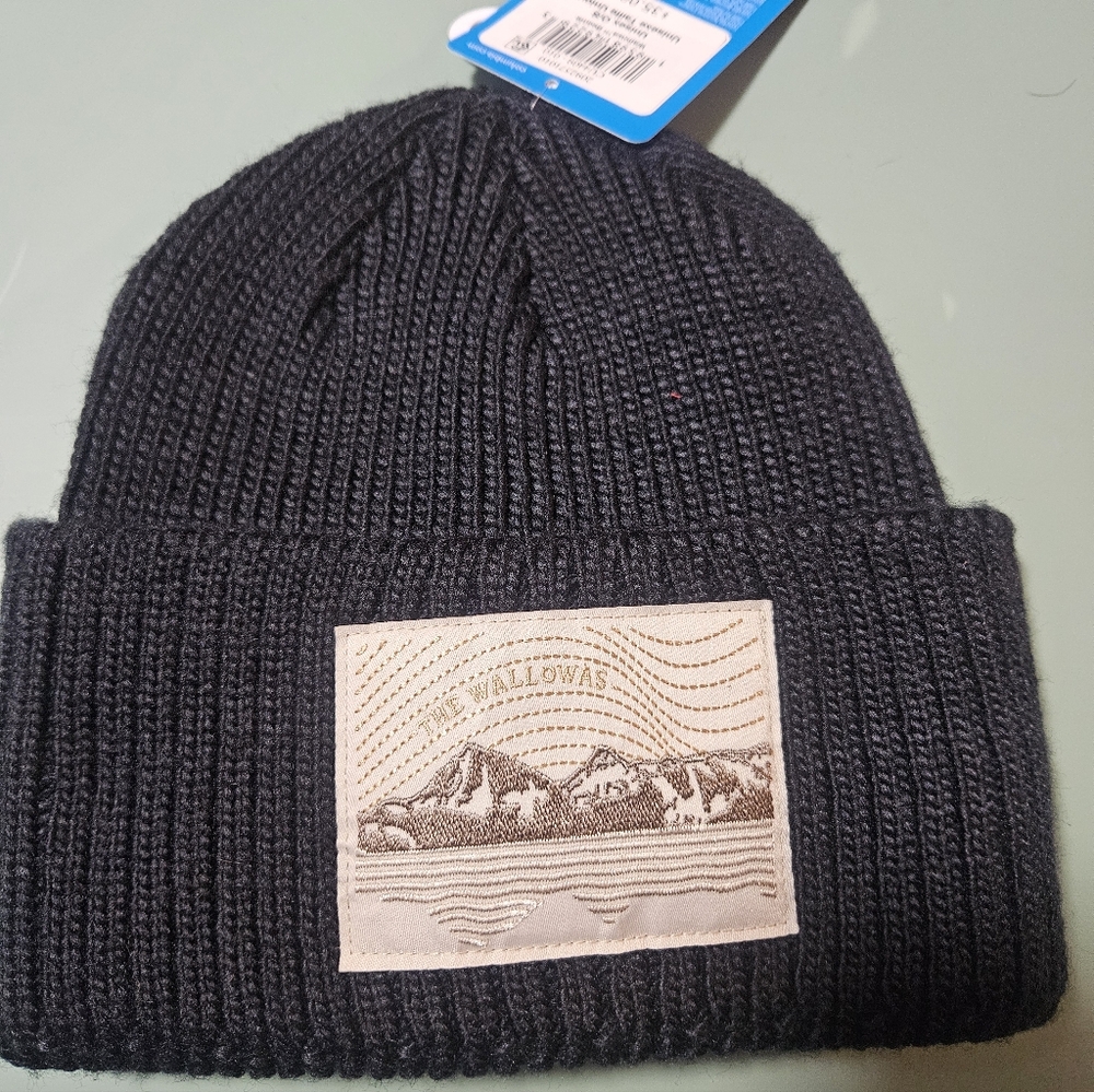 COLUMBIA WALLOWA BEANIE HAT: BLACK: UNISEX: NEW WITH TAGS: OS